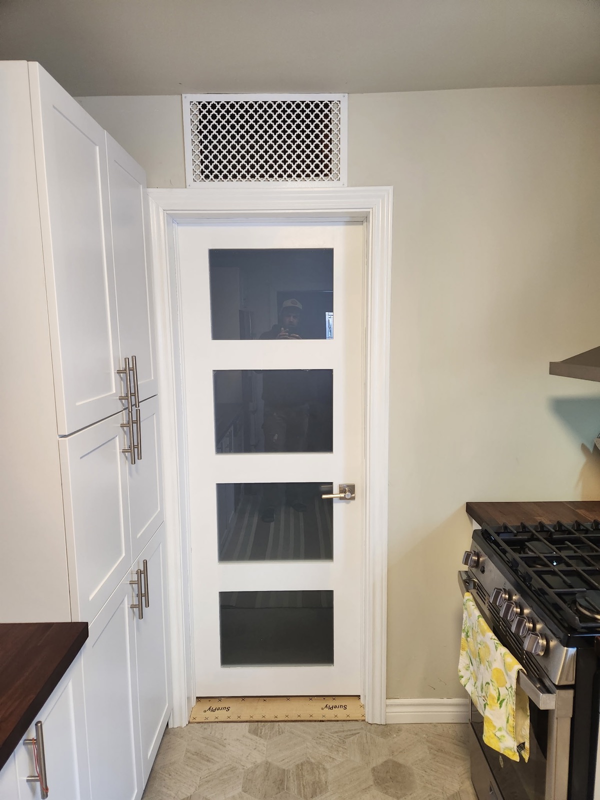 Clean residential finish detail