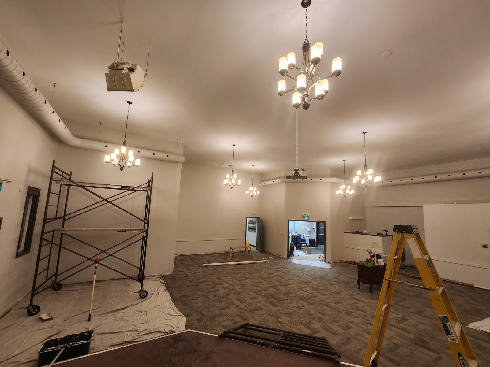 Custom residential finishing project by Collins Contracting